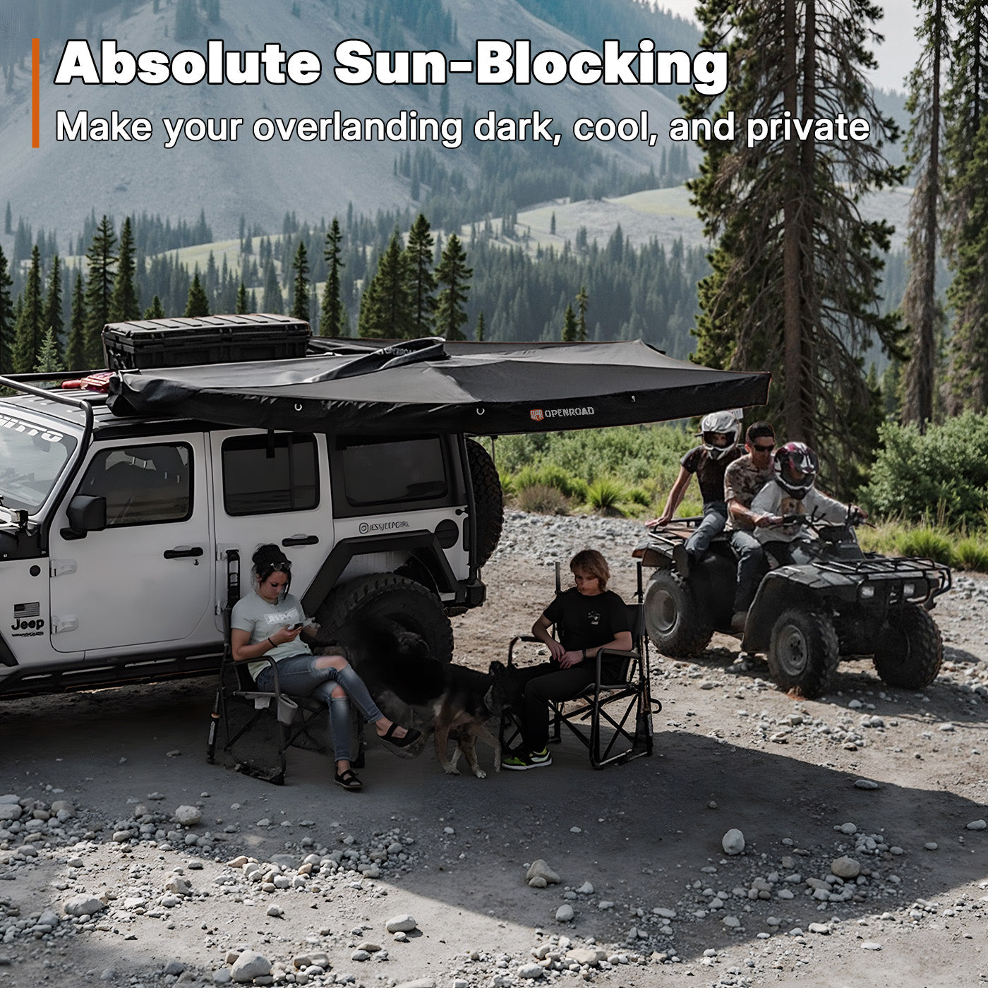 OPENROAD 270 Free Standing Awning for Camping